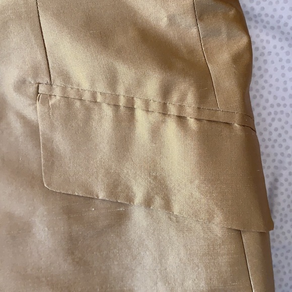 LINDA ALLARD ELLEN TRACY s 6 goldtone silk blazer in excellent condition - Picture 6 of 9